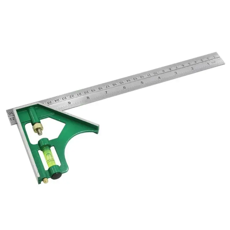 45/90 градусов Scriber прямоугольная линейка; Деревообработка алюминиевого сплава Калибр плотник DIY измерительные аксессуары