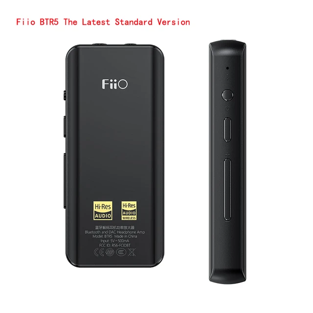 FiiO BTR5 24bit Hi-Res CSR8675 Bluetooth 5.0 Receiver/USB DAC/DSD256  Headphone Amp with LDAC aptX HD(3.5mm/2.5mm) 2021 Standard
