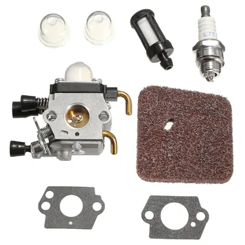 

1 Set Carburetor Kit Replacement Air Fuel Filter Gasket Carb Accessory Part For STIHL FS38 FS45 FS46 FS55 FS55R FS55RC Trimmer