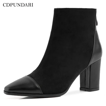 

CDPUNDARI 2020 Sexy Ankle boots for Women High heel boots Ladies Winter boots shoes woman botas mujer chaussure femme