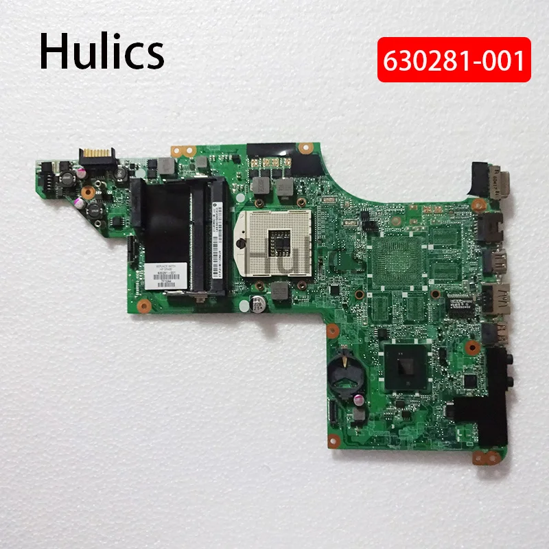 Hulics оригинальная материнская плата 630281-001 для hp DV6 DV6-3000 Материнская плата ноутбука ddr3 DA0LX6MB6D0 HM55