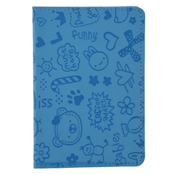 

Organizer Passport cover Leather Passport Holder-Blue