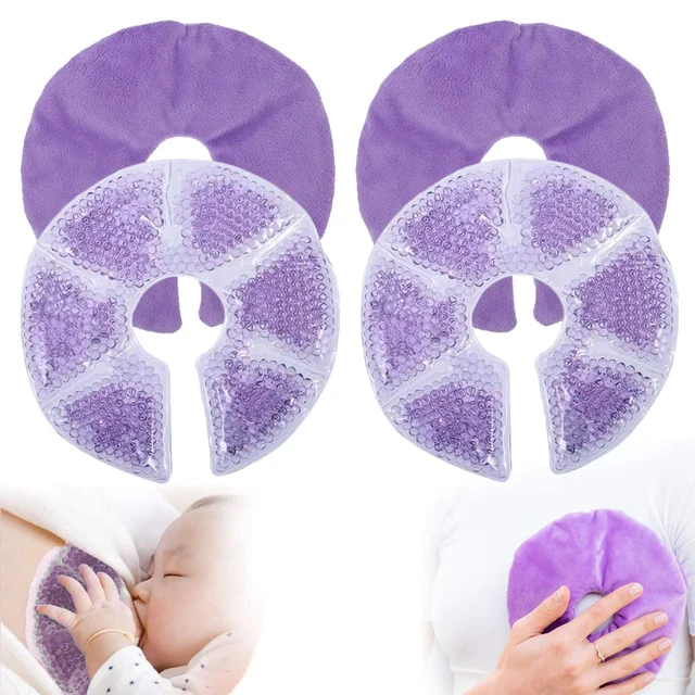 2Pcs Breast Ice Packs Portable Nipples Swelling Reusable Breastfeeding  Supplies Hot and Cold Breast Packs Nipples Ice Packs - AliExpress