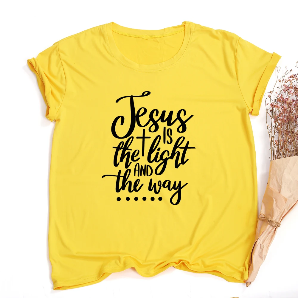 Jesus Is Essential Women T Shirts She Is Strong Has Fire In Soul Grace In Heart Bible Quote Christian Faith Tees Ropa De Mujer 5