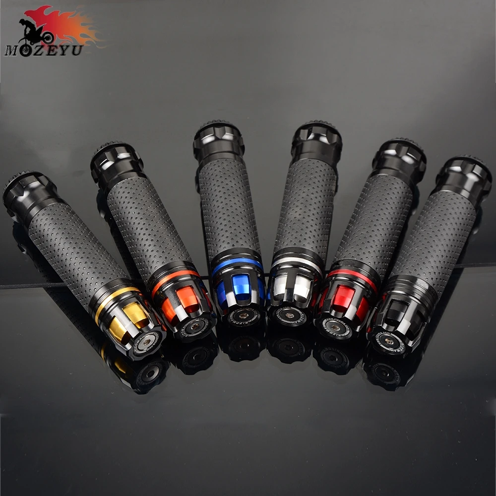 XMAX125 250 7/8 ''22 мм CNC алюминий+ ПВХ Резина универсальный мотоцикл для YAMAHA XMAX250 300 400 Ручка Бар Конец Руль Ручка