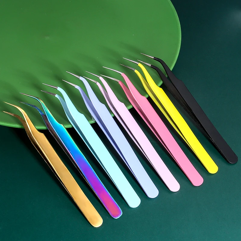 Tweezers Stainless Steel New Bend Straight High Precision Antistatic