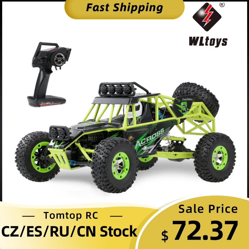 Wltoys 1/12 Радиоуправляемая машина для скалолазания 2 4G 4WD 50 км/ч высокоскоростная
