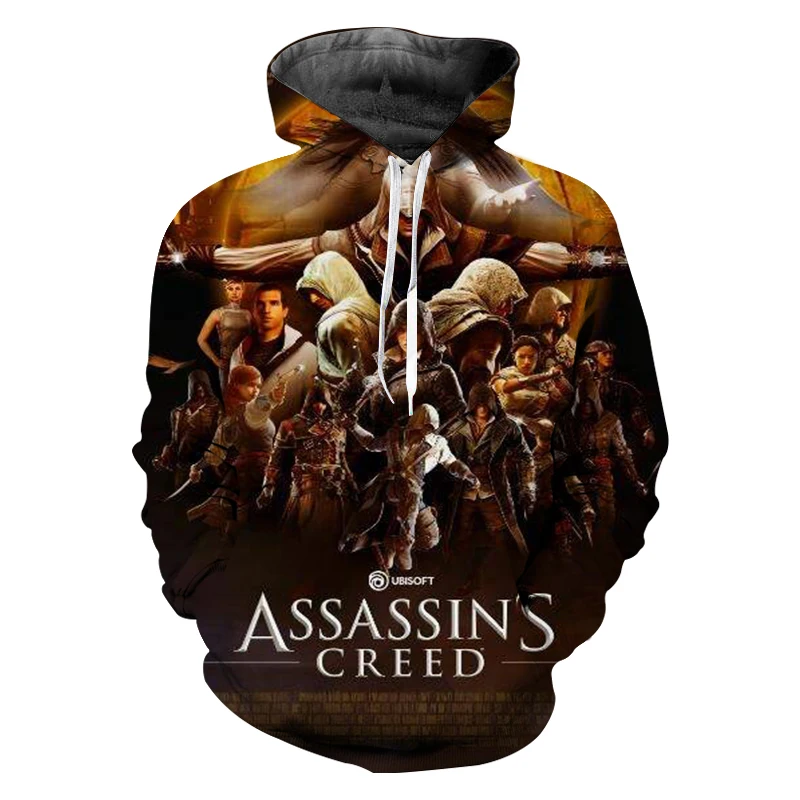 Мужская толстовка с капюшоном в стиле команды Assassin's Creed мужская 3D рисунком 2019 |