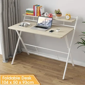 

NEW Simple Table Folding Home Learning Laptop Desk Desk Portable Computer Desk Student Bedroom Small Table 104x53cm