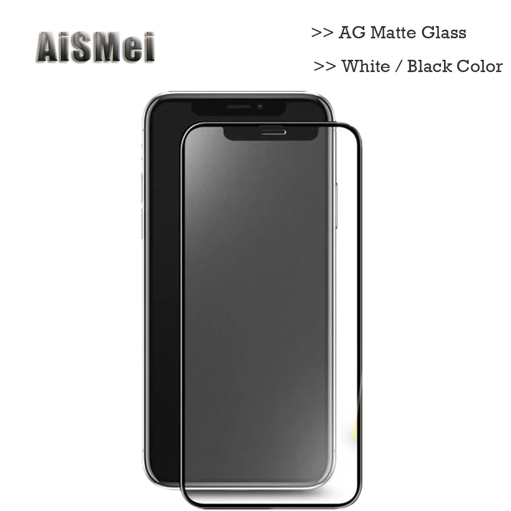 AG матовая изогнутая кромка полное покрытие стекло на iPhone 11 Pro MAX XS X XR Защитная