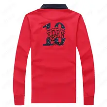 Лучшее Мужское поло с длинным рукавом, EdenPark HOMM Polo, деловой стиль для отдыха, Осень-зима, высокое качество, плотный хлопок, большие размеры от M до 3xl