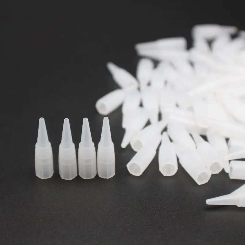 Disposable tattoo tips 500 pcs tattoo caps needle tips for permanent makeup tattoo machine Traditional needle Nozzle