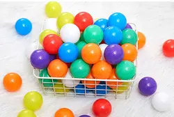 Boule à bulles en plastique pour piscine d'eau, 5.5CM, sécurité, coloré, pour bébé, bain, amusant, jouet, tente, fosse 