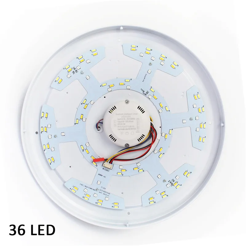 Smuxi современный 48 Вт RGB Смарт затемнения bluetooth Музыка потолочные светильники приложение управление лампа AC110-260V спальня потолочный светильник
