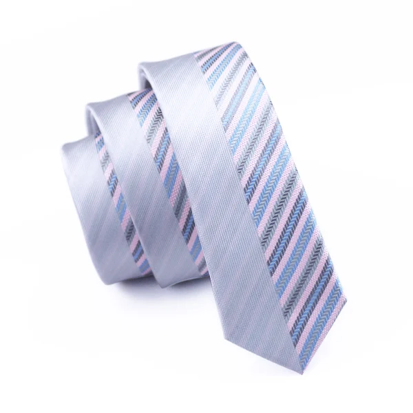 Распродажа 1200 иглы 5,5 см тонкие галстуки для мужчин Шелковый тканый Школьный костюм узкий галстук зеленый фиолетовый полосатый в горошек обтягивающий галстук - Цвет: E-256