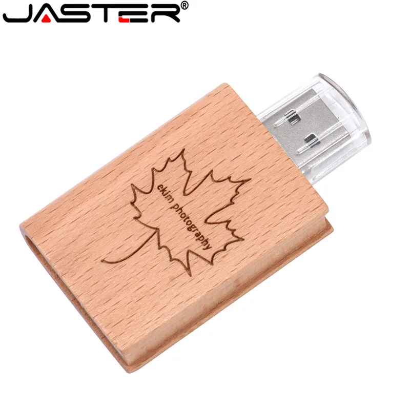 JASTER Заказная печать логотипа натуральная деревянная книга 8 Гб 16 usb