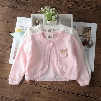 

Little Girls Jacket Kids Cute Outdoor Sweater Girls Sweet Cotton Shool Cardigan 1 2 3 4 5 6 7 8 Years Old Kid Clothes 205026