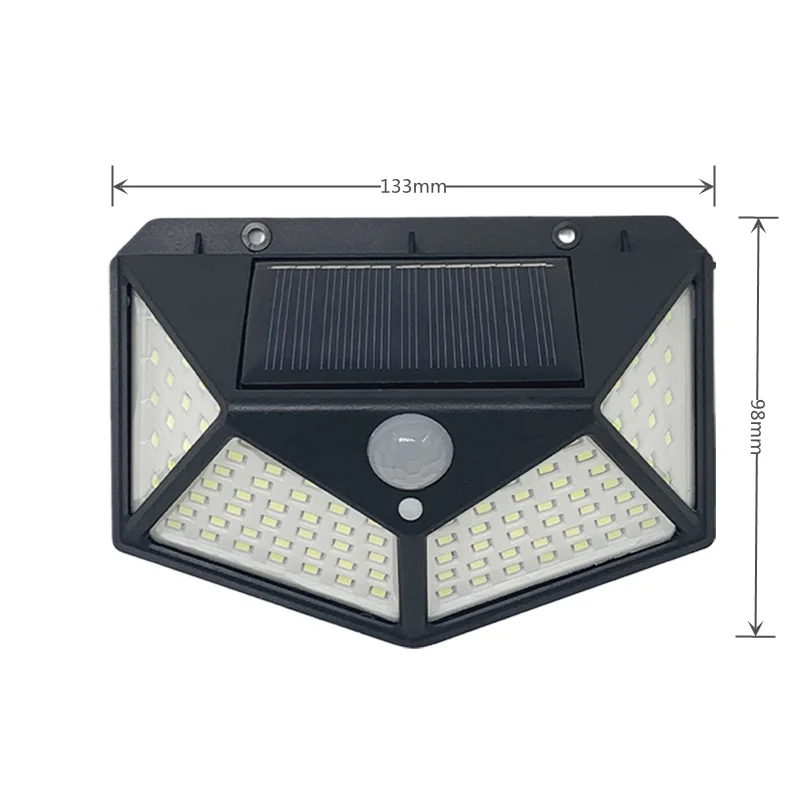 100 LED Super Bright Outdoor Solar Lamp Waterproof 3 Modes Motion Sensor Human Induction Solar Garden Light Yard Garage Lights solar ground lights