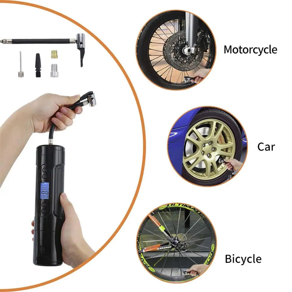 Автомобильные воздушные насосы Электрический беспроводной tire12V PSI шин надувной интеллектуальный цифровой дисплей для автомобиля велосипеда плавательного кольца шины Калибр