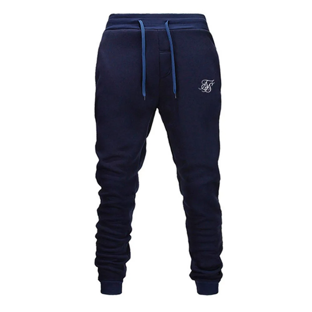 2021 Running sik silk Jogging Pants Men Soft Bodybuilding Joggers Sweatpants Long Trousers Gyms Fitness Sport Training Pants 6