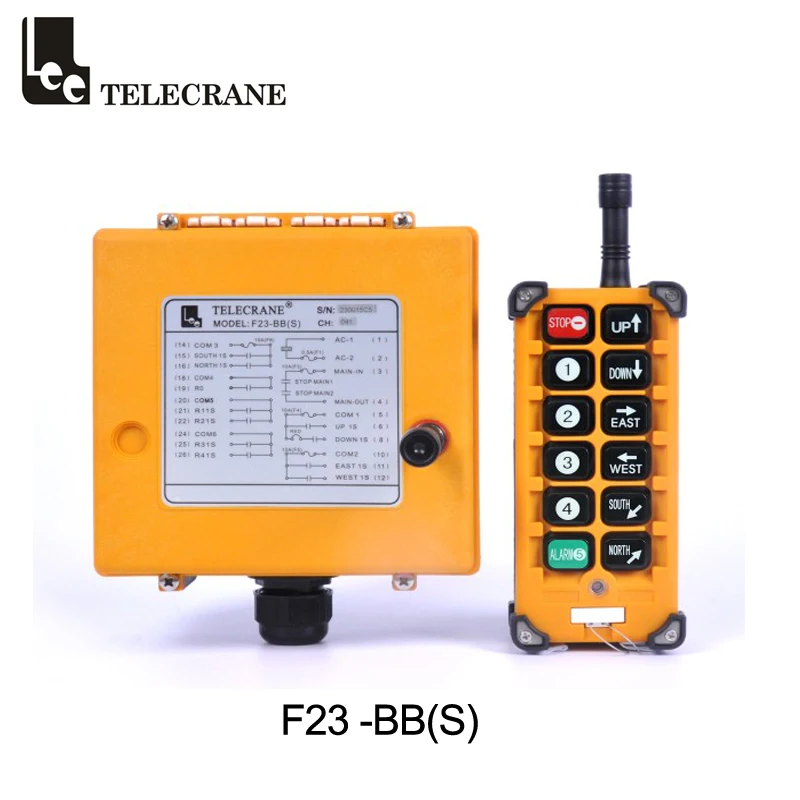

Telecrane F23-BBS РЧ беспроводной промышленный мостовой кран электронный Hosit лебедка Радио пульт дистанционного управления с передатчиком и приемником