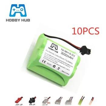 

6v 3000mah NiMH Battery For Rc toys Cars Tanks RC Robots Guns AA 700mah 2400mah 6v Rechargeable Battery Pack For Rc Boat 10pcs