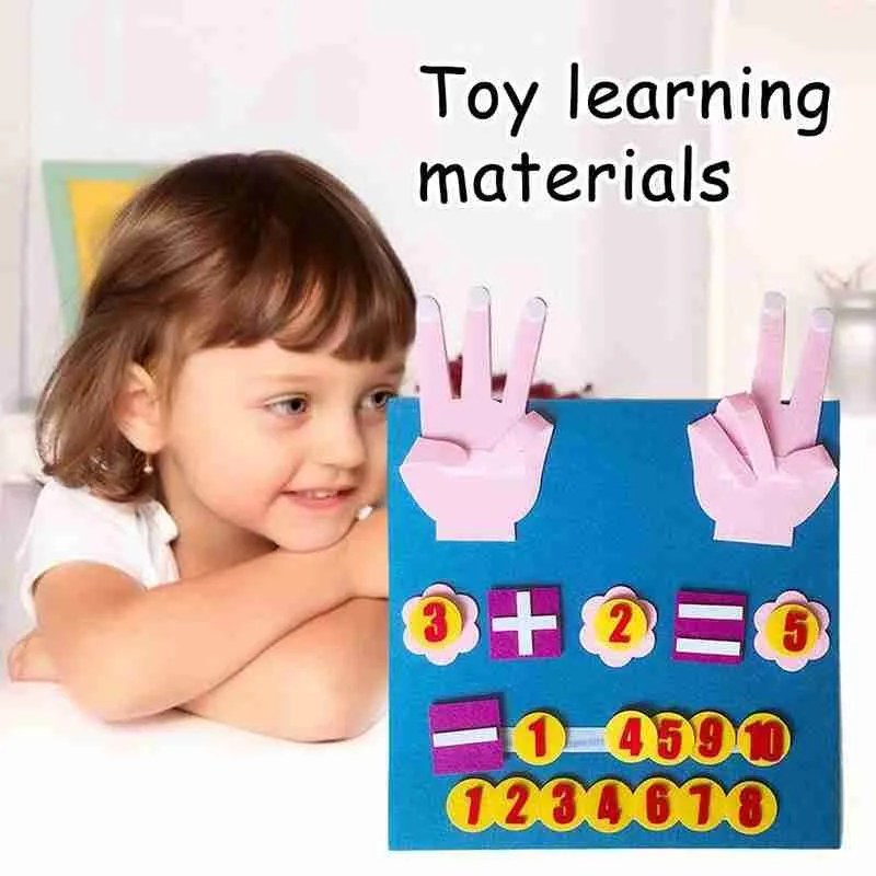 Kinder DIY Kindergarten Vlies Montessori Lehrmittel Mathematik Puzzle SpielzeuWQ 