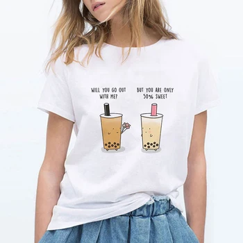 

Tea With Milk Hipster Punk Round Collar Spring Summer Loose Hip Hop Tshirt Casual Oversize T-shirt Cheap Cute Trendy T shirt