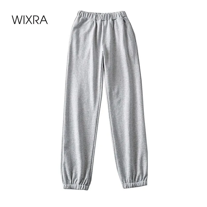 Женские спортивные джоггеры Wixra с эластичным поясом Повседневные базовые брюки
