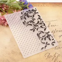 Dot Lace Plastic Embossing Folder Stencils DIY Template Paper Card Scrapbooking Craft Card Making Wedding Decoration dot lace plastic scrapbooking embossing folders template craft paper card making album wedding decoration supplies