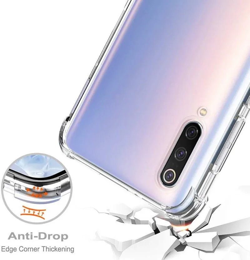 Защитный чехол KISSCASE для Xiaomi Redmi Note 8 Pro прозрачный Mi 9 Lite A3 CC9 10 9T K20 Pro|Бамперы| |