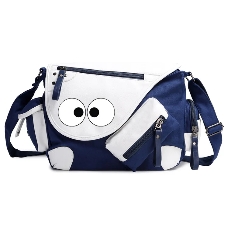 

Totoro Faceless Men's Spirited Away Dust Coal Elves Shoulder Bag Anime Schoolbag Single-shoulder Bag