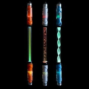 

Glowing Spinning Pen For School Stationery Ballpoint Pen Stationary Markers Pen Rotate To Scroll Multi-function Pen Shiny
