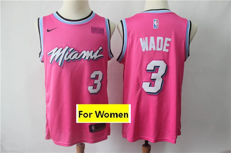 As photo Женский Молодежный детский бейсбольный мяч Майями Dwyane Wade Jimmy Butler трикотажные изделия - Цвет: As photo