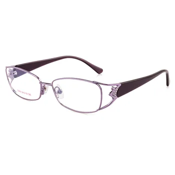 

Rectangle Eyeglasses Frame Women Narrow Nerd Glasses Woman Ladies Full Rim Pink Spectacles for Optic Myopia Diopter