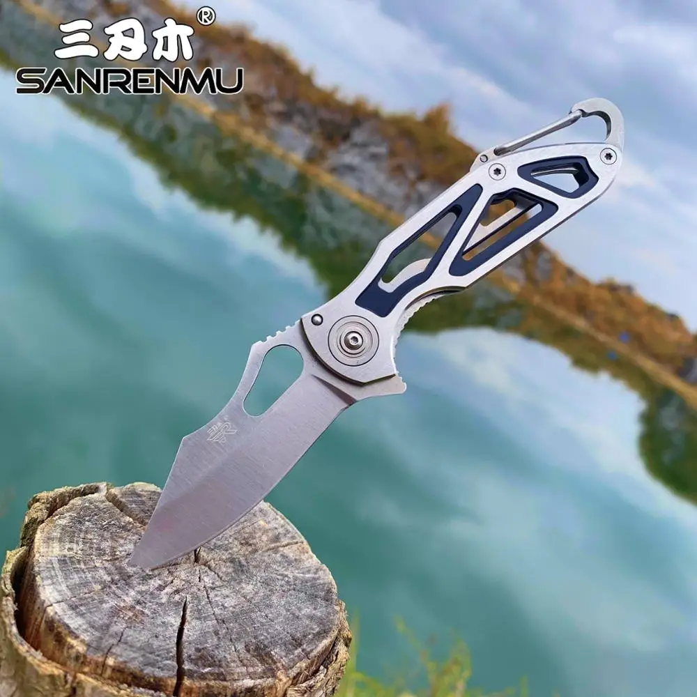 

SANRENMU 7033 Folding Knife 12C27 Blade Handle Outdoor Camping Hunting Survival Tool Cutting EDC Pocket Knives