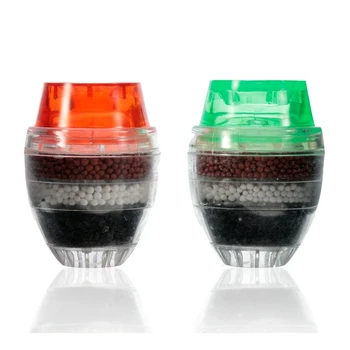 

10Pcs Water Filter Activated carbon Household Kitchen Mini Faucet Tap Water Purifier Filter Filtration Cartridge 21-23mm