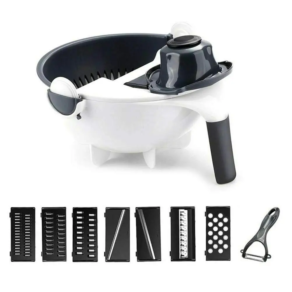 

Vegetable Cutter Potato Slicer Potato Peeler Carrot Cheese Grater Multifunctional Vegetable Slicer Kitchen Rotary Chopper Tools