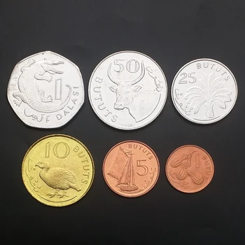 

Set 6Pcs Gambia Coins Africa 100% Real Original Coin Collection New