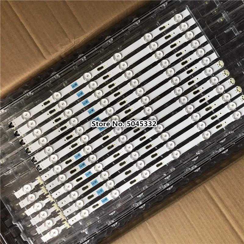 Два кольца в одном, 12 шт./набор, светодиодный Подсветка полосы для samsung UE50JU6400 UN50JU6500 V5DU-500DCA-R1 500DCB BN96-34795A 34796A S_5U70_50_FL_L7 R6
