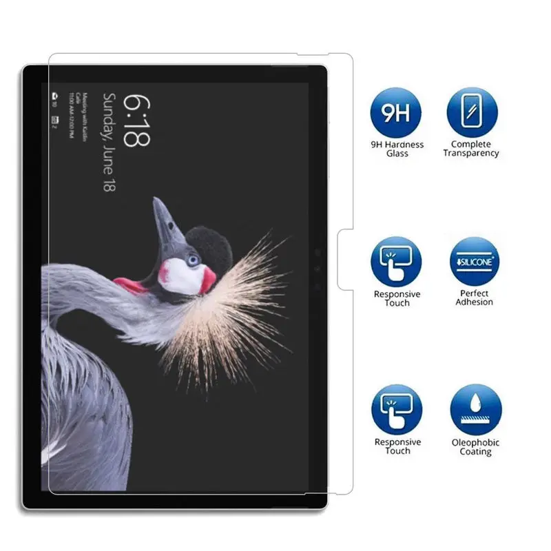 

Premium Tempered Glass Screen Protector Film Guard for Microsoft Surface Go 10" 2018 Tablet Protective Film
