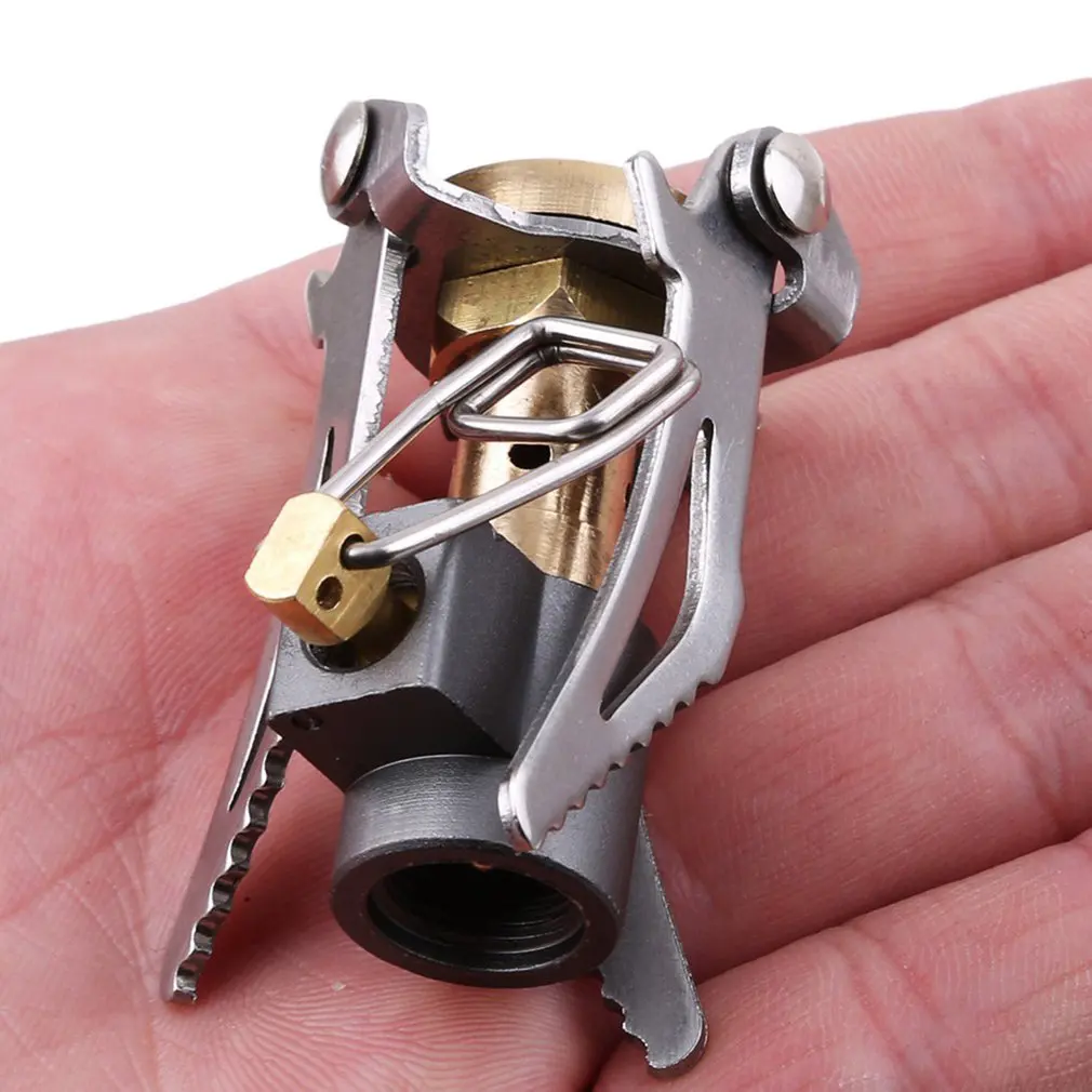 

Outdoor Gas Stove Camping Gas Burner Portable Mini Stainless Steel Stove Survival Furnace Pocket Picnic Gas Cooker