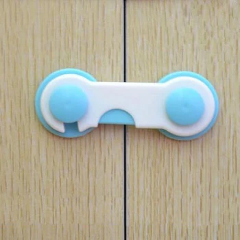 

5pcs/lot Cabinet Locks & Straps Child Lock Protection Of kid Locking Doors For Children's Safety Kids Plastic Lock