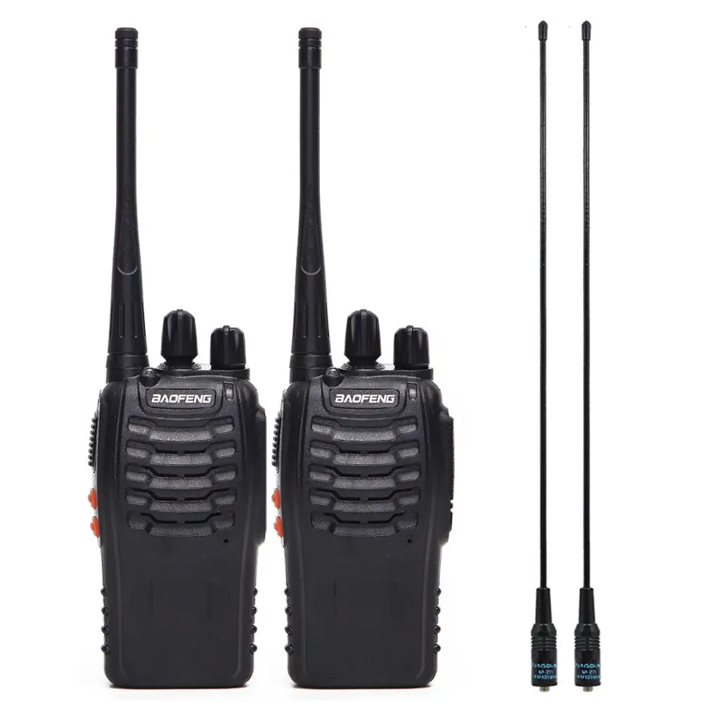 2 шт 4 шт Baofeng BF-888S мини рация трансивер UHF домофон BF888S CB двухстороннее радио портативное радио 888s+ 4 гарнитура - Цвет: 2pcs add 771 antenna