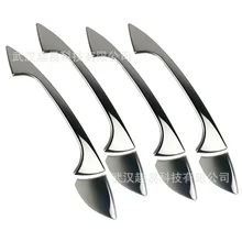 8 набор серебряных хромированных гальванических дверей автомобиля чехол с ручками подходит для Mercedes W204 GLK ручка двери автомобиля