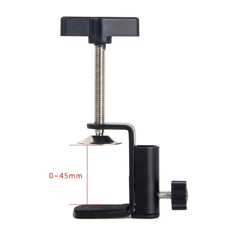 Microphone Mount Clamp Aluminum Alloy Cantilever Bracket For Mic Stand