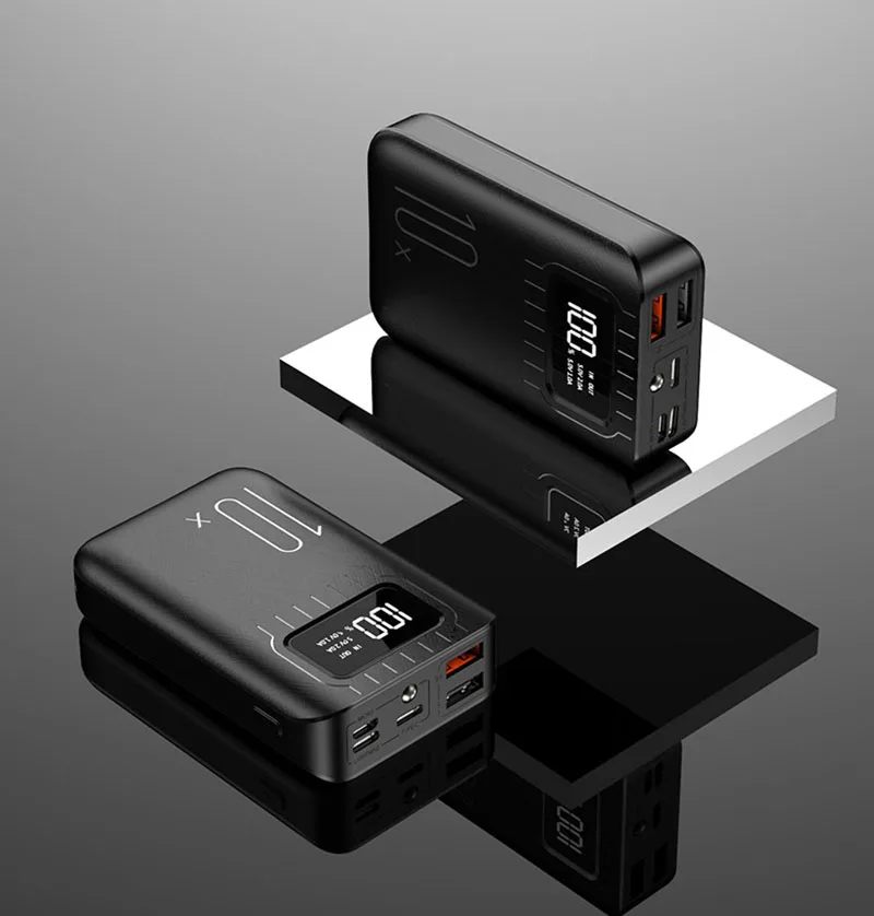 Power Bank 10000mah Портативный 2.1A Быстрая зарядка внешний аккумулятор блок питания с светодиодный подсветкой для iPhone Android Xiaomi Poverbank