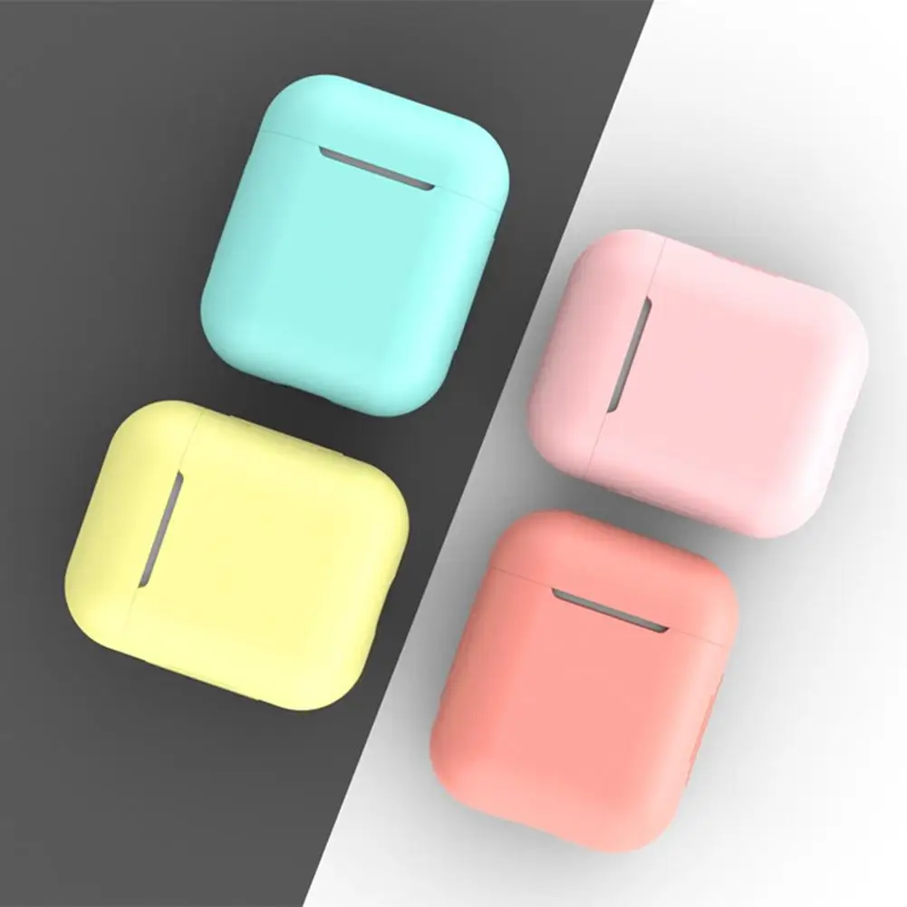Силиконовый мини чехол для наушников Air Pods защитный Bluetooth хранения 1 2