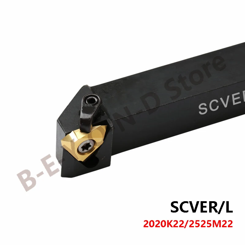 

BEYOND SCVER2020K22 SCVEL2020K22 SCVER2525M22 SCVEL2525M22 SCVER SCVEL use 22VER 22 VER VNR Insert Threading Turning Tool Holder