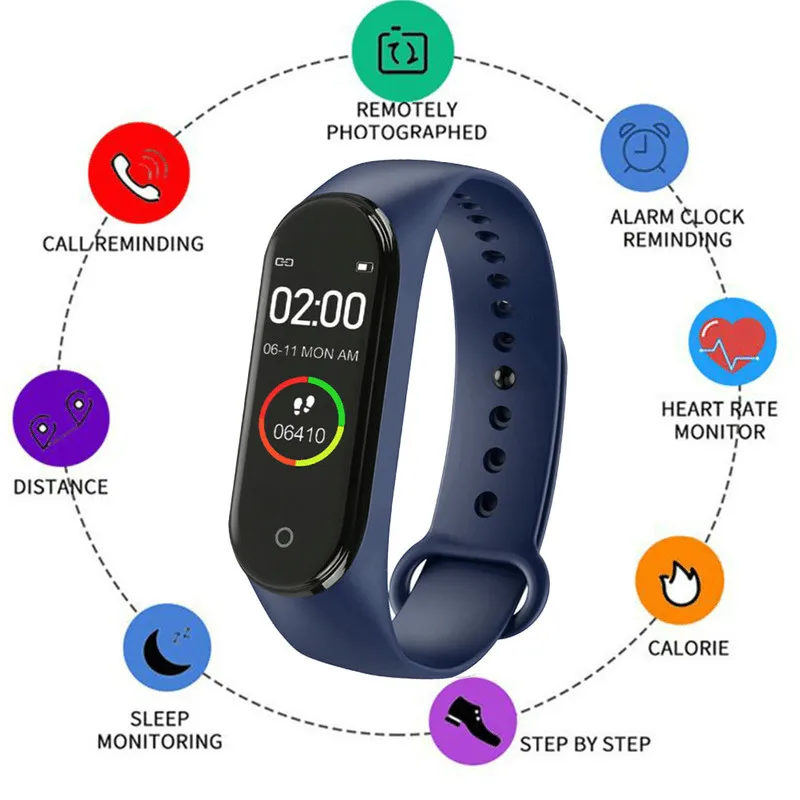 Смарт часы SmartWatch 2020 спортивные смарт браслет фитнес трекер монитор